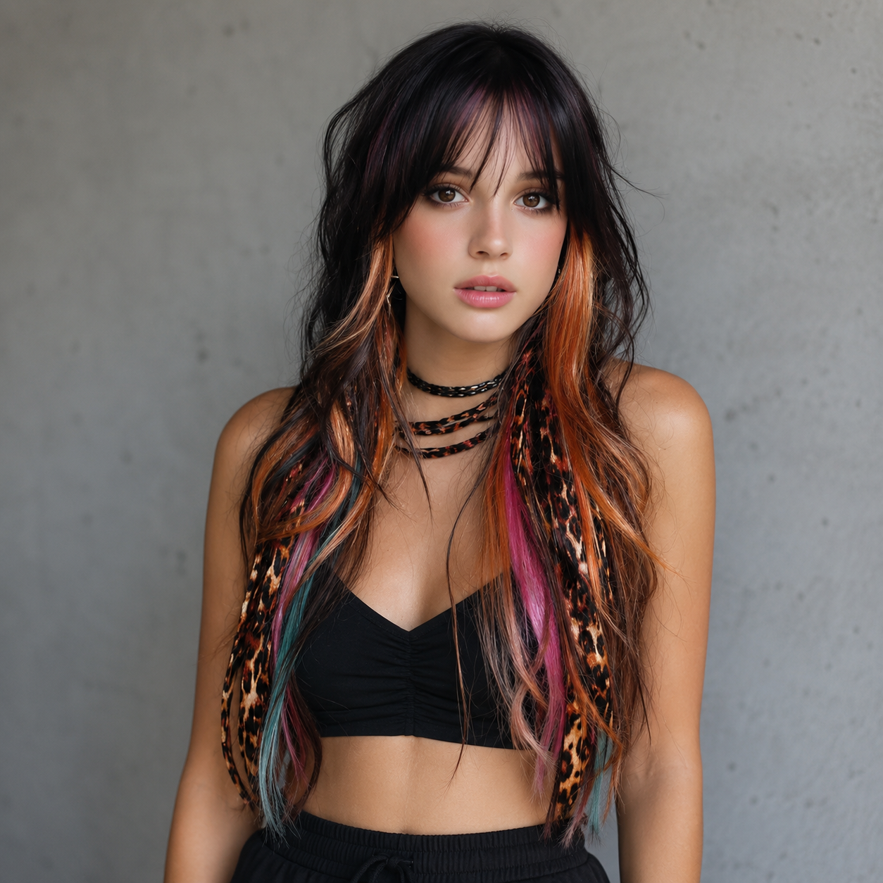 RED CLIP IN FEATHER HAIR EXTENSIONS COLORFUL SYNTHETIC HIGHLIGHTS