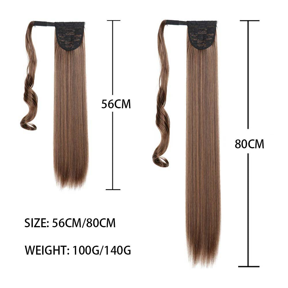 PLATINUM BLONDE SYNTHETIC STRAIGHT PONYTAIL HAIR EXTENSION