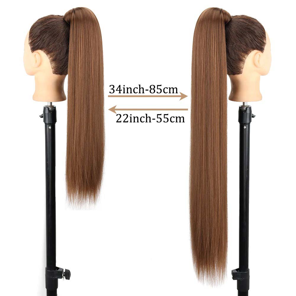 PLATINUM BLONDE SYNTHETIC STRAIGHT PONYTAIL HAIR EXTENSION