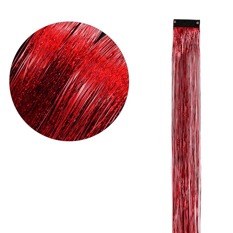 CLIP IN HAIR EXTENSIONS LONG SYNTHETIC COLORED HIGHLIGHTS