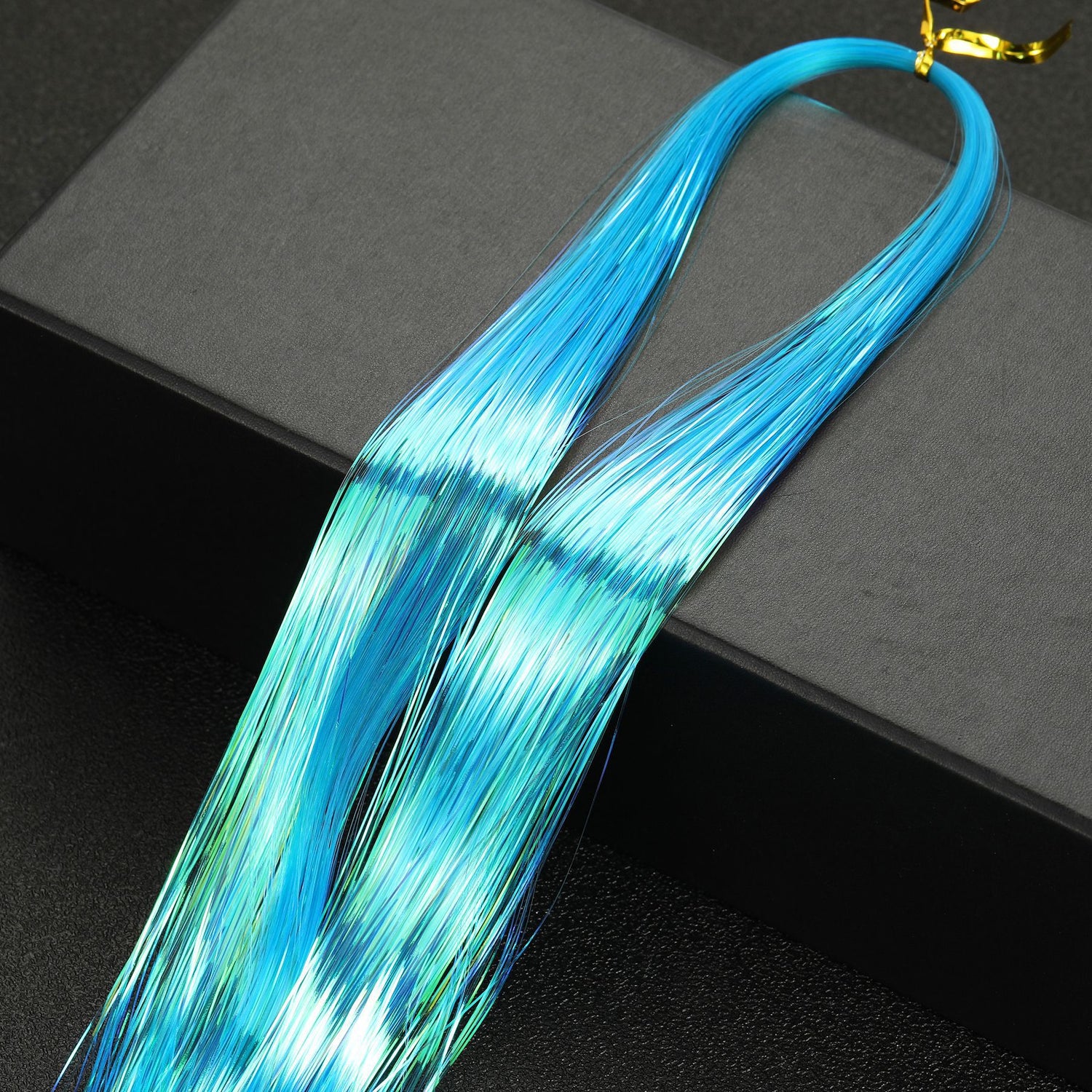 SYNTHETIC HAIR TINSEL SPARKLE HOLOGRAPHIC HAIR HIGHLIGHT