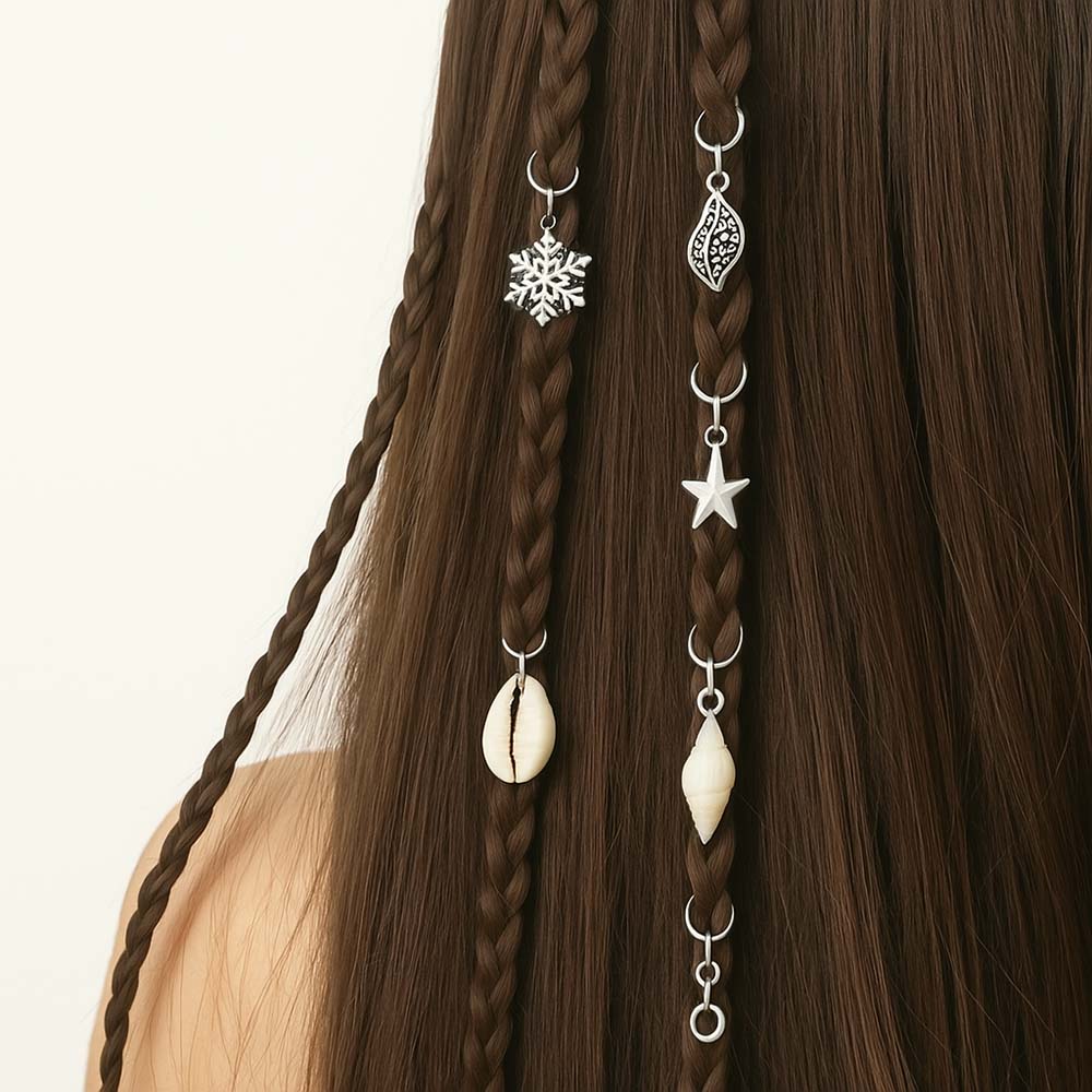 BOHO BRAID CUFFS BRAID RINGS HAIR ACCESSORY