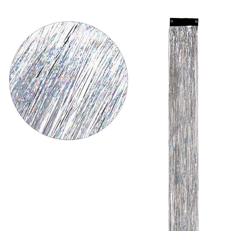 CLIP IN HAIR EXTENSIONS LONG SYNTHETIC COLORED HIGHLIGHTS