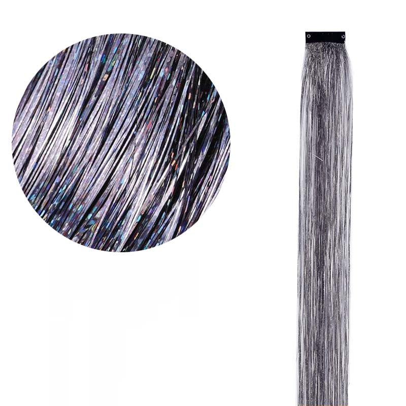 CLIP IN HAIR EXTENSIONS LONG SYNTHETIC COLORED HIGHLIGHTS