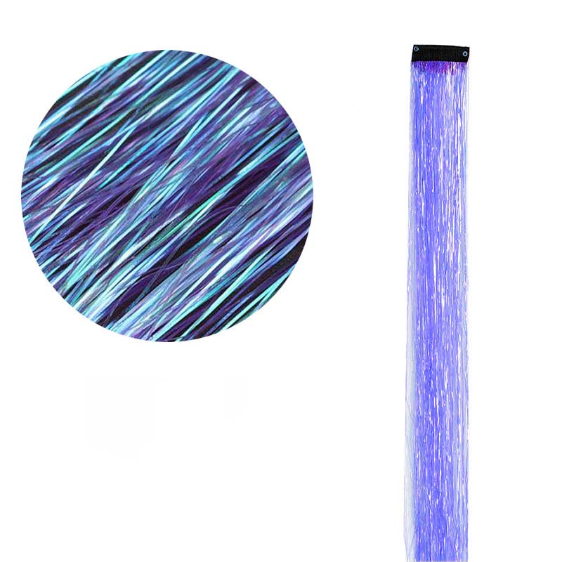 CLIP IN HAIR EXTENSIONS LONG SYNTHETIC COLORED HIGHLIGHTS