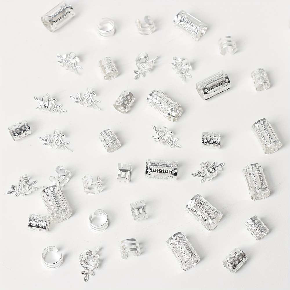 40PCS LEAF HOLLOW BRAID CUFFS BRAID CLIPS