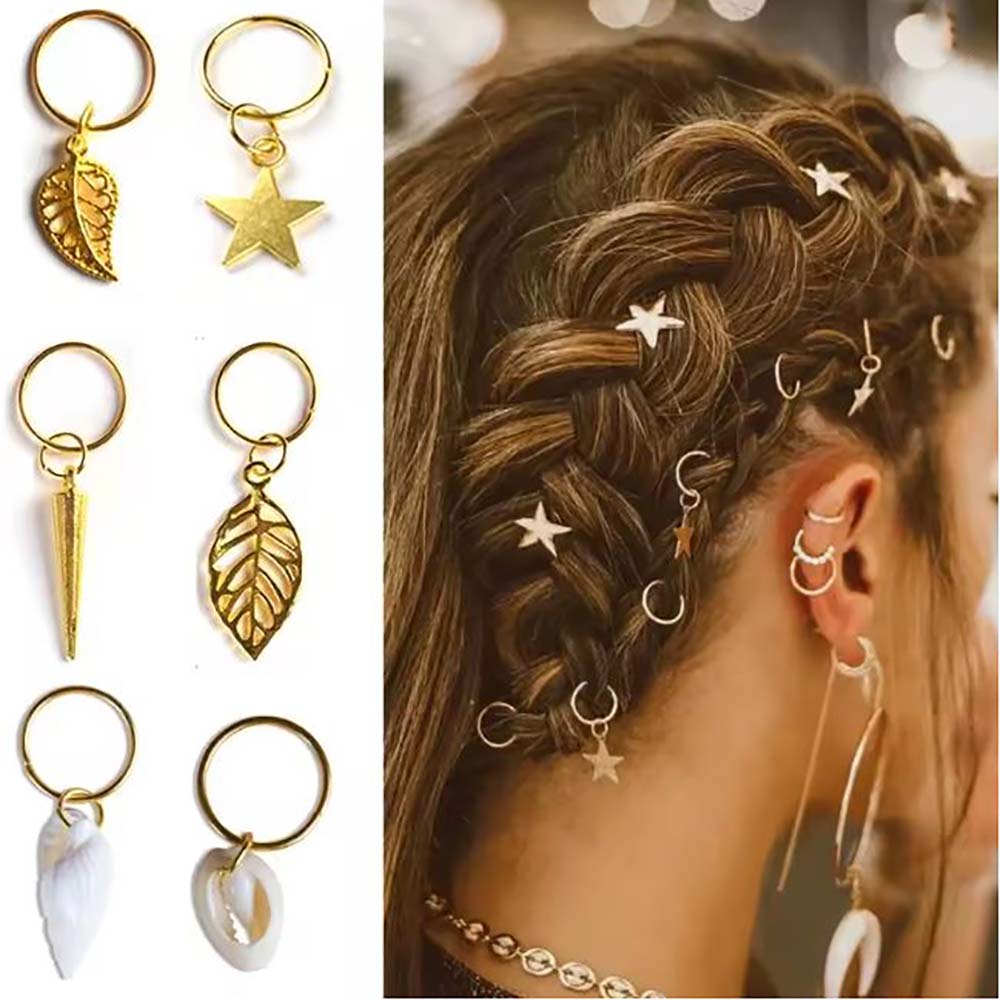 BOHO BRAID CUFFS BRAID RINGS HAIR ACCESSORY