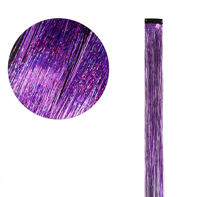 CLIP IN HAIR EXTENSIONS LONG SYNTHETIC COLORED HIGHLIGHTS