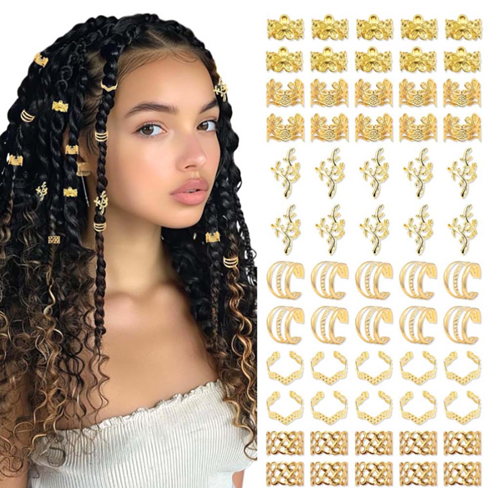 BOHO BRAID CUFFS BRAID RINGS HAIR ACCESSORY