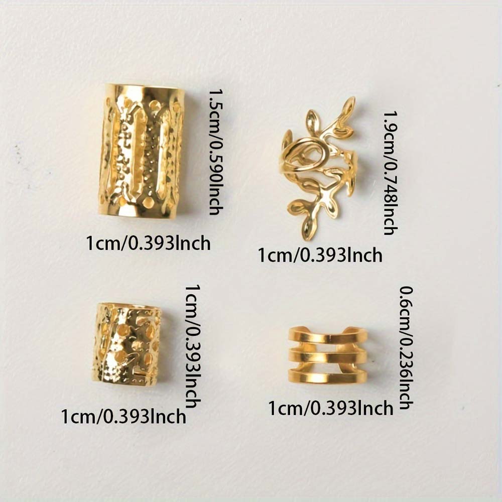 40PCS LEAF HOLLOW BRAID CUFFS BRAID CLIPS