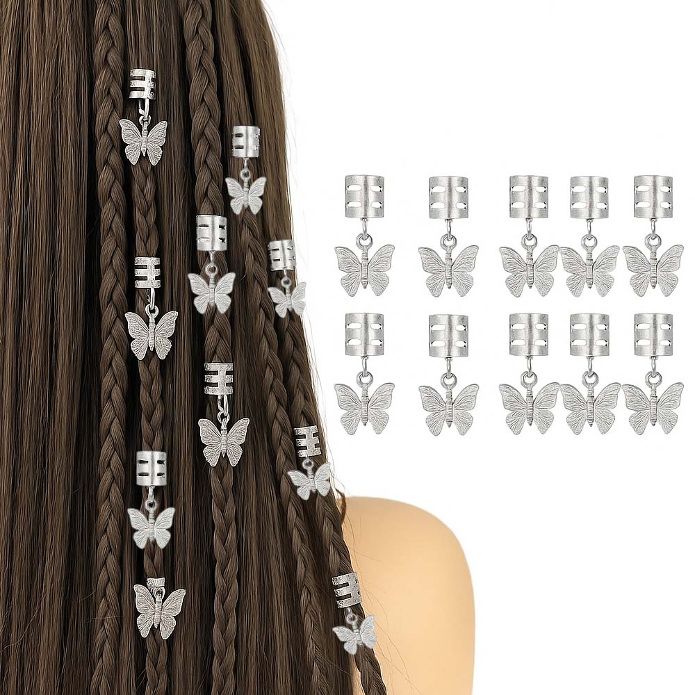 10PCS BUTTERFLY BOHO BRAID CUFFS