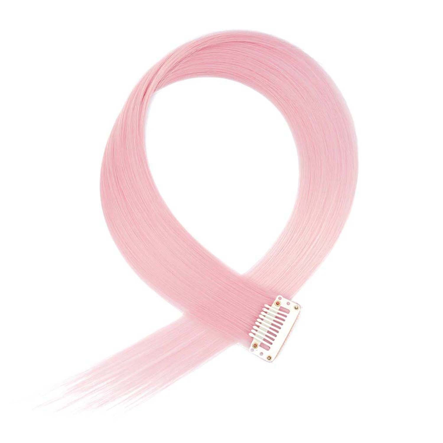 BABY PINK CLIP IN HAIR EXTENSIONS HAIR HIGHLIGHTS