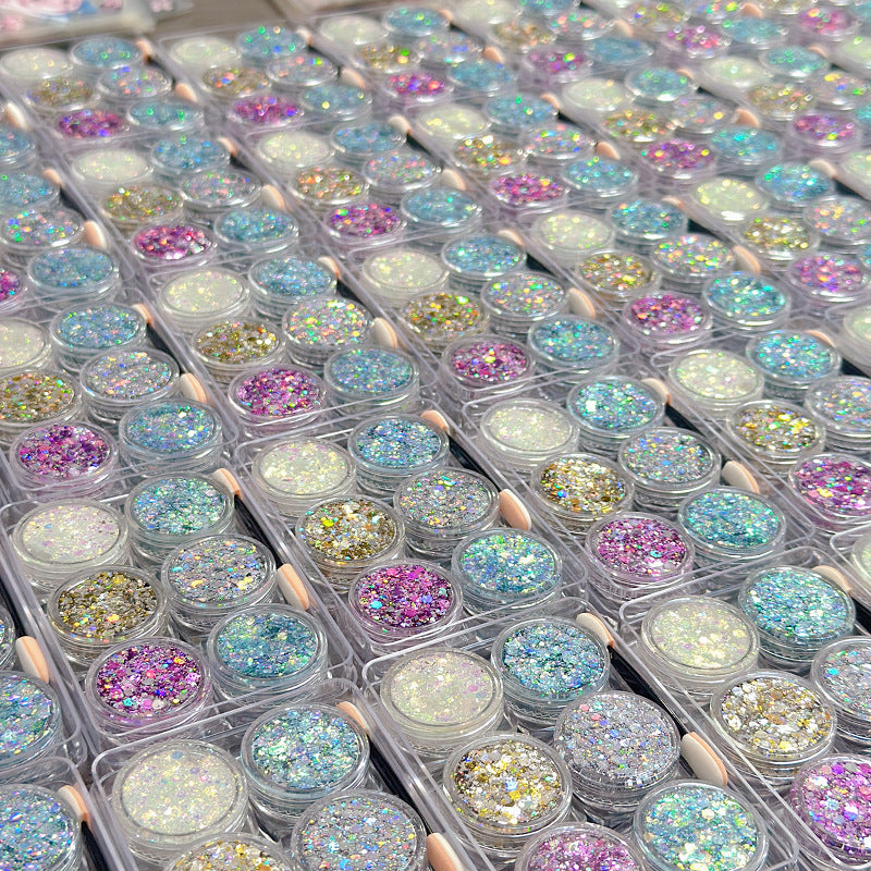 TWILIGHT VIOLET HAIR, FACE & BODY GLITTER GEL 6 COLORS
