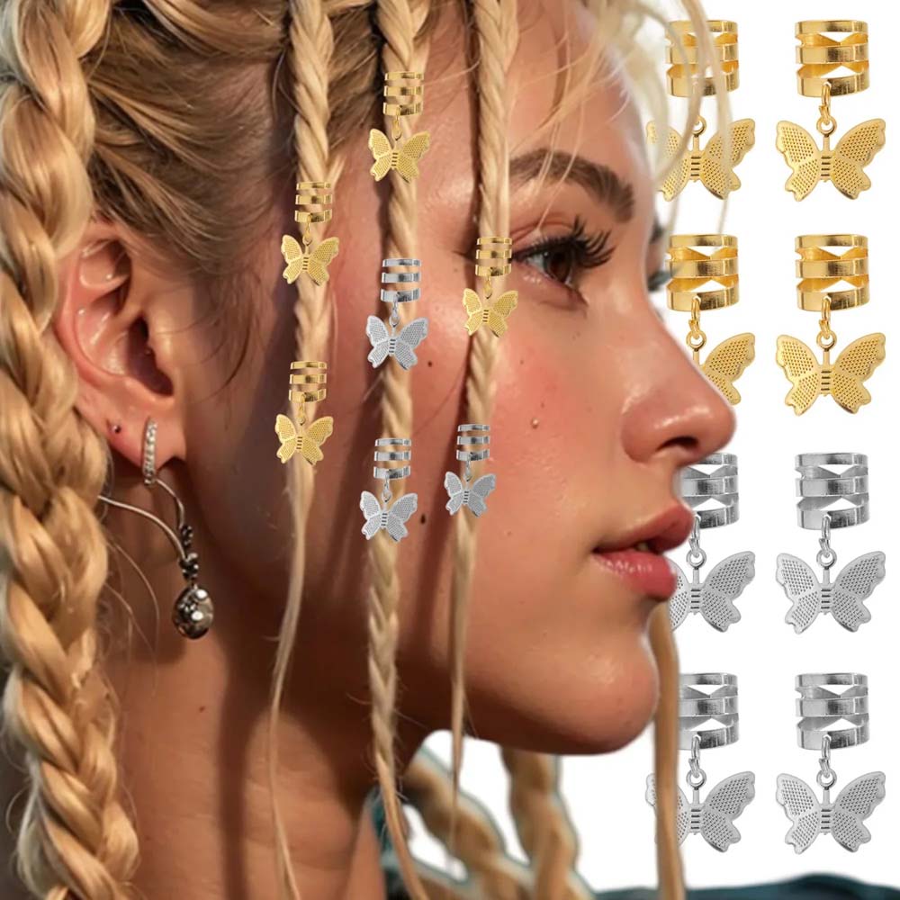 10PCS BUTTERFLY BOHO BRAID CUFFS