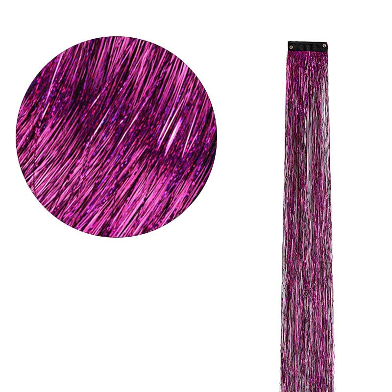 CLIP IN HAIR EXTENSIONS LONG SYNTHETIC COLORED HIGHLIGHTS