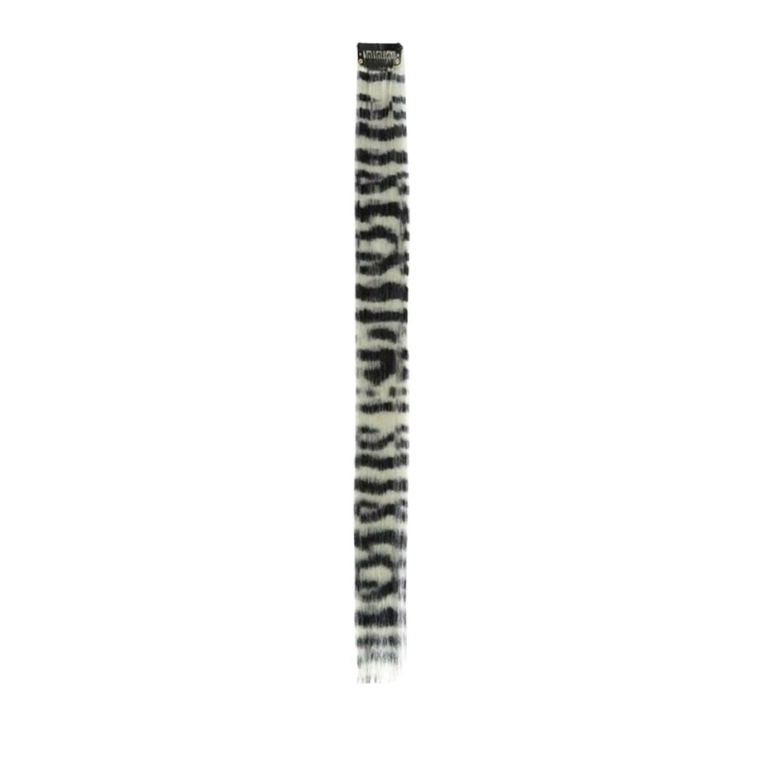 BEIGE CLIP IN FEATHER HAIR EXTENSIONS COLORFUL SYNTHETIC HIGHLIGHTS