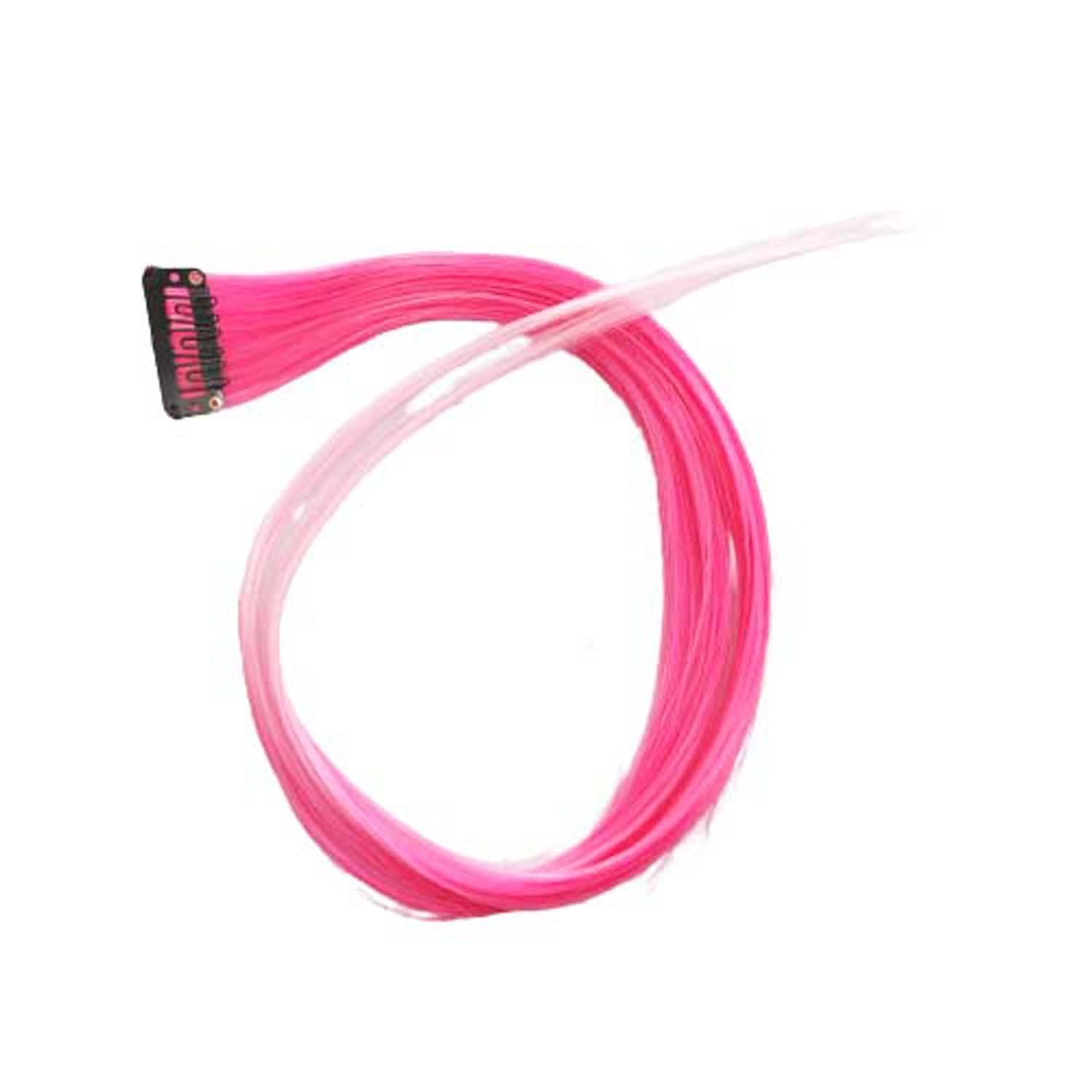 PINK & LIGHT PINK CLIP IN HAIR EXTENSIONS HAIR HIGHLIGHTS