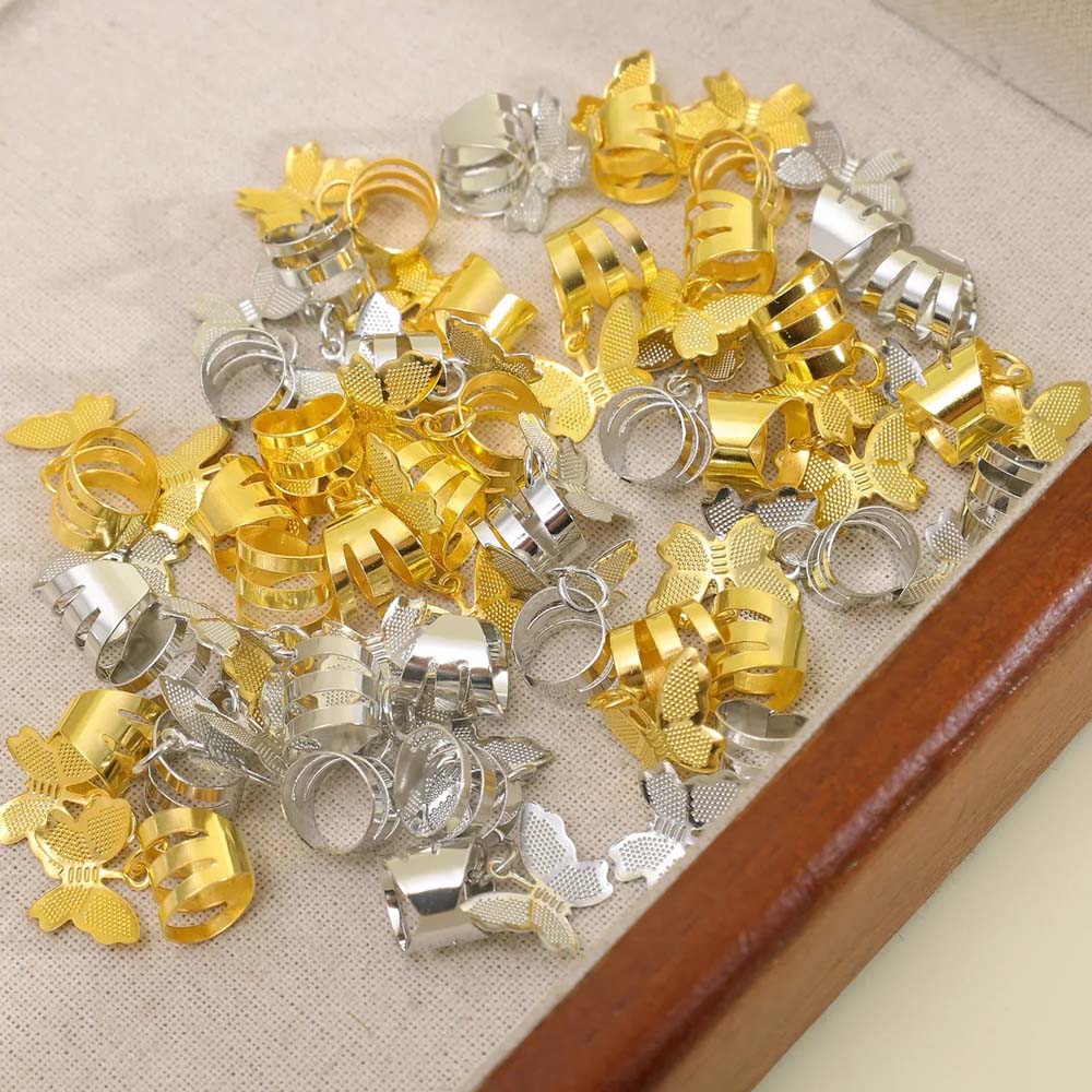 10PCS BUTTERFLY BOHO BRAID CUFFS