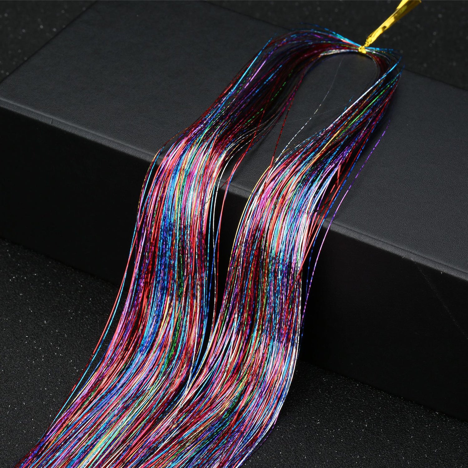 SYNTHETIC HAIR TINSEL SPARKLE HOLOGRAPHIC HAIR HIGHLIGHT