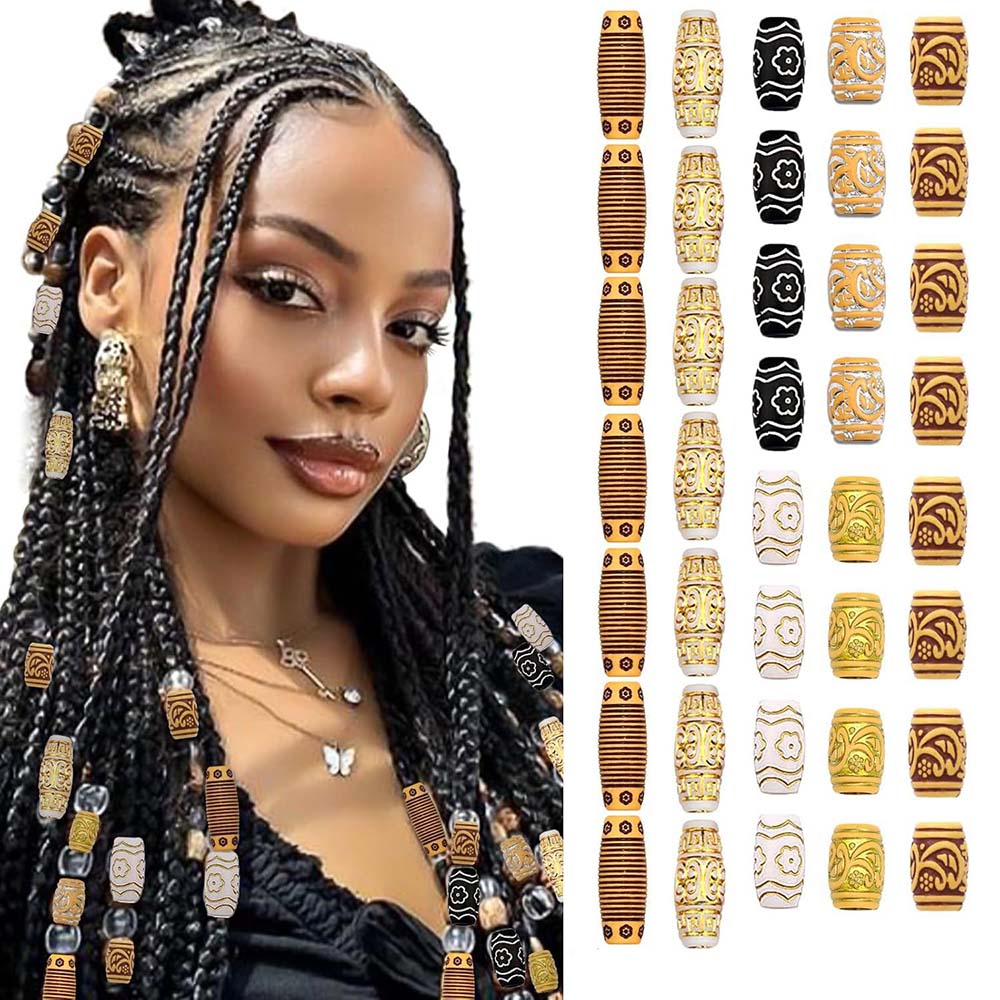 BOHO BRAID CUFFS BRAID RINGS HAIR ACCESSORY