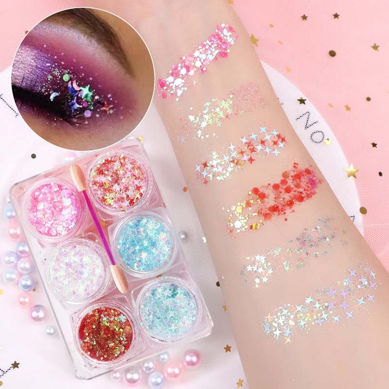 BIODEGRADABLE FACE & BODY HAIR GLITTER