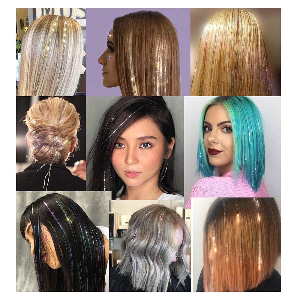 COFFEE CLIP IN HAIR EXTENSIONS LONG SYNTHETIC COLORED HIGHLIGHTS