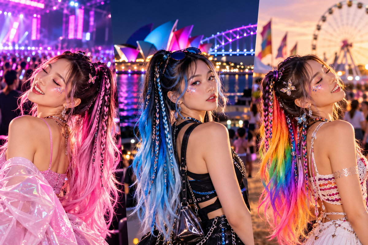 Pink, Blue or Rainbow? How to Choose the Right Ombre Braid Colour for Your Next Event