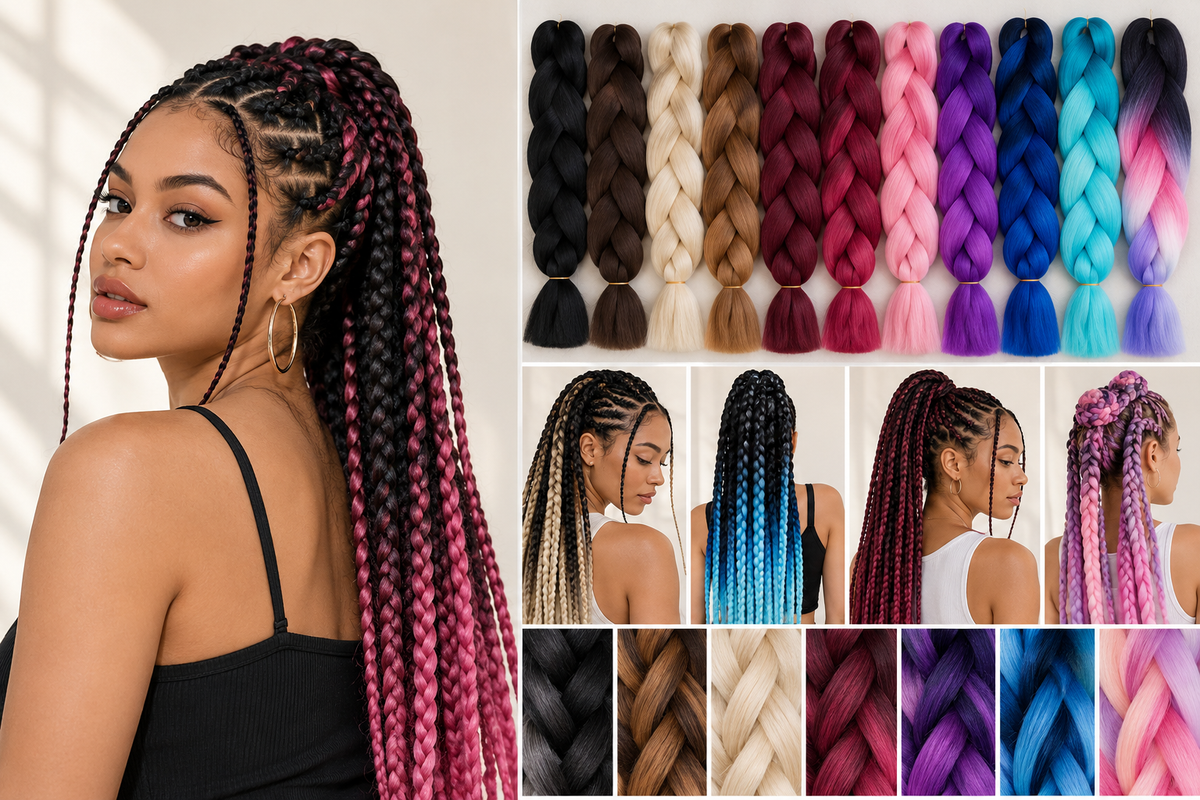 How to Choose the Right Colour Mix in a Braiding Hair Package