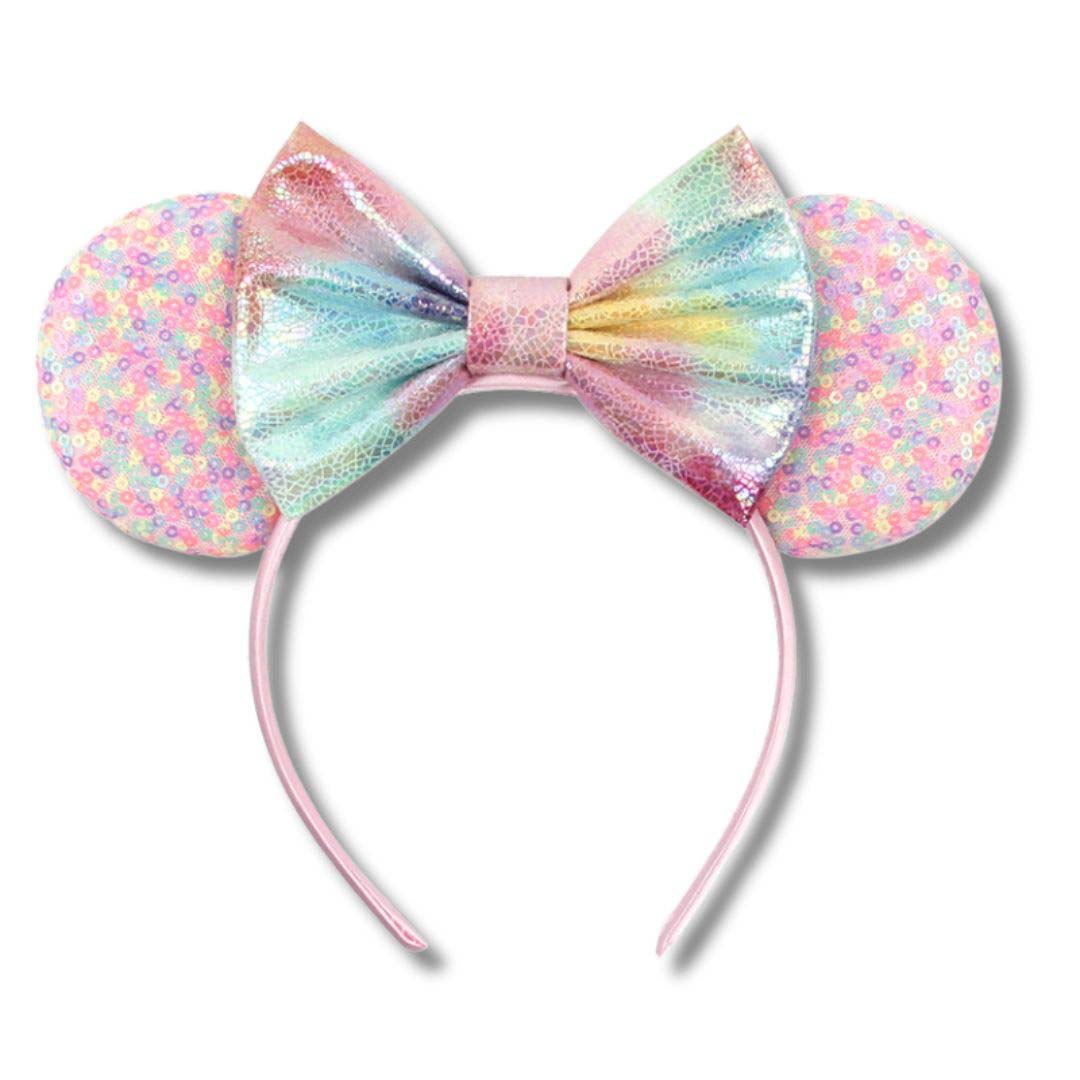 Sequin Ears Headband with Bow Kids Adults Costume, Party & Outfit Accessory