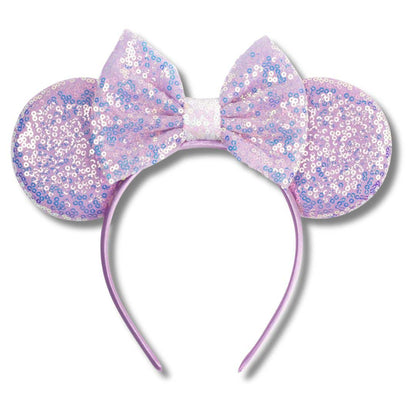 Sequin Ears Headband with Bow Kids Adults Costume, Party &amp; Outfit Accessory