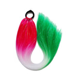 24'' TINSEL PONYTAIL SYNTHETIC HAIR EXTENSIONS RED,WHITE,GREEN