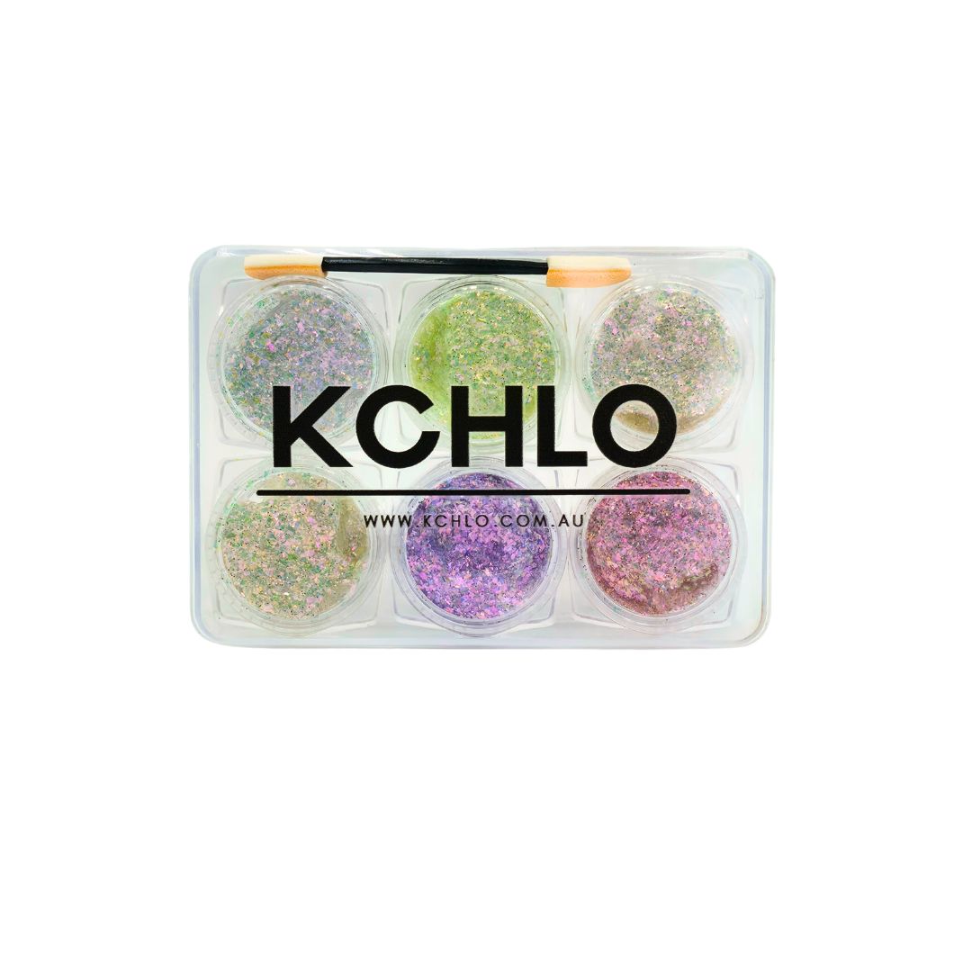 SUNSET HAIR, FACE & BODY GLITTER GEL 6 COLORS