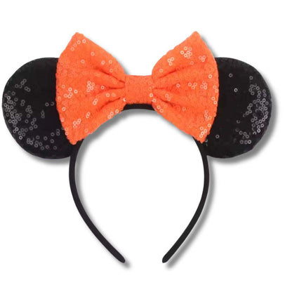 Sequin Ears Headband with Bow Kids Adults Costume, Party &amp; Outfit Accessory