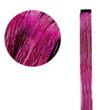 TRANSPARENT BLUE CLIP IN HAIR EXTENSIONS LONG SYNTHETIC COLORED HIGHLIGHTS