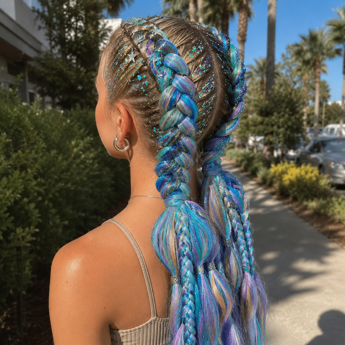 OCEAN MIST HAIR, FACE &amp; BODY GLITTER GEL 6 COLORS