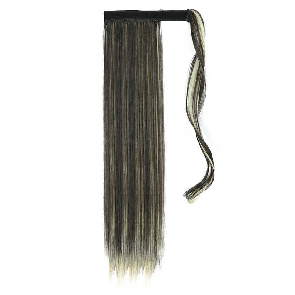 BALAYAGE BLONDE SYNTHETIC STRAIGHT PONYTAIL HAIR EXTENSION