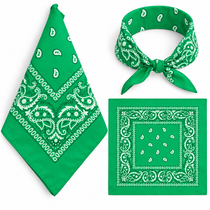 100% COTTON PAISLEY BANDANA HEAD SCARF