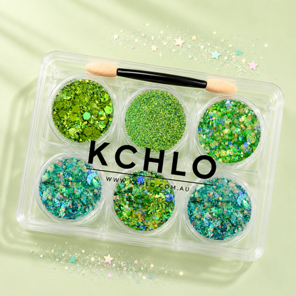 FAIRY FERN HAIR, FACE &amp; BODY GLITTER GEL 6 COLORS