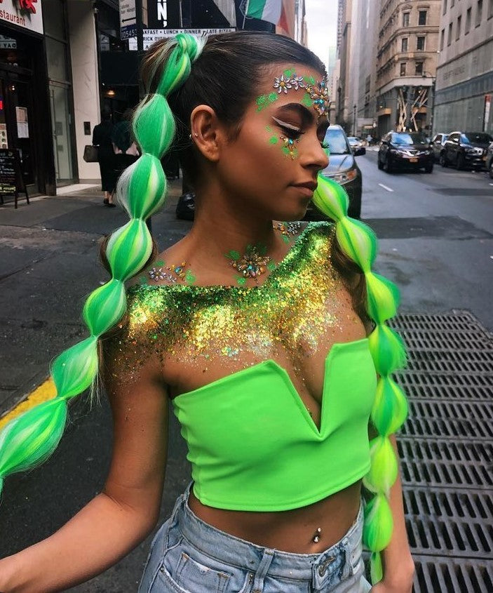 FAIRY FERN HAIR, FACE &amp; BODY GLITTER GEL 6 COLORS