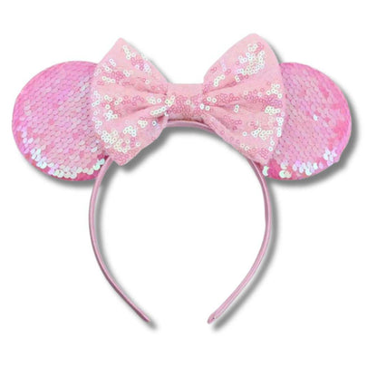 Sequin Ears Headband with Bow Kids Adults Costume, Party &amp; Outfit Accessory