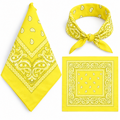 100% COTTON PAISLEY BANDANA HEAD SCARF