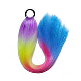 24'' TINSEL PONYTAIL SYNTHETIC HAIR EXTENSIONS LIGHT PURPLE,YELLOW,ROSE,BLUE