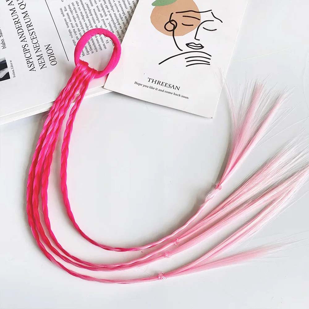 2PCS 40CM CRAZY HAIR DAY COLORED BRAIDS HAIR EXTENSIONS