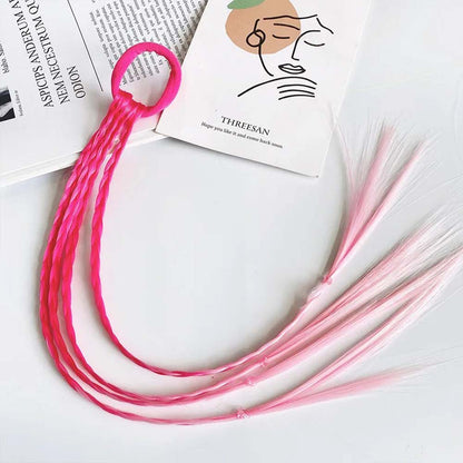 2PCS 40CM CRAZY HAIR DAY COLORED BRAIDS HAIR EXTENSIONS