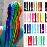 24'' SINGLE COLOR JUMBO BRAID HAIR EXTENSIONS