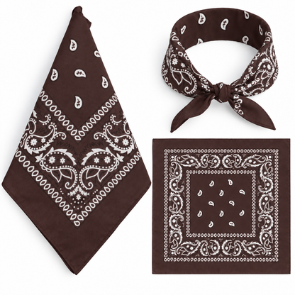100% COTTON PAISLEY BANDANA HEAD SCARF