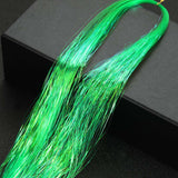 Transparent Green Sparkle Holographic Hair Highlight