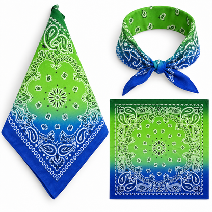 100% COTTON PAISLEY BANDANA HEAD SCARF