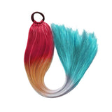 24'' TINSEL PONYTAIL SYNTHETIC HAIR EXTENSIONS RED,ORANGE,GRAY,TURQUOISE