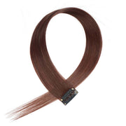 Brown Clip On Coloured Hair Extension Colorful Highlights